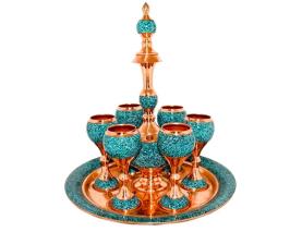 سرویس شربت خوری بزرگ فیروزه کوبی