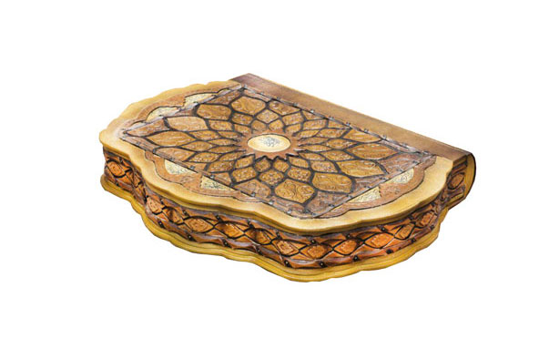 جلدوجعبه صدفی معرق و ملیله رحلی