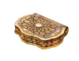 جلدوجعبه صدفی معرق و ملیله رحلی