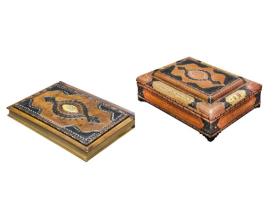 جلد وجعبه ترنج تمام چرم معرق رحلی 