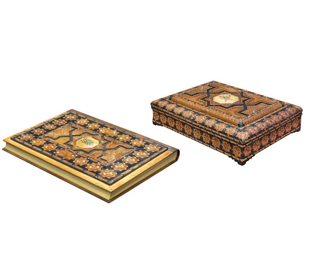 جلد و جعبه شمسه معرق رحلی