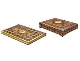 جلد و جعبه شمسه معرق رحلی