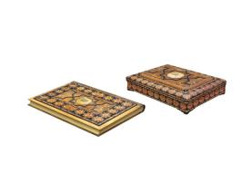 جلد و جعبه شمسه معرق وزیری