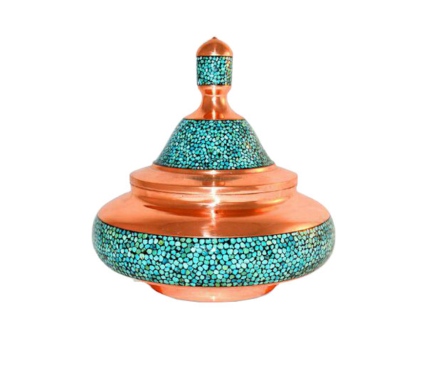 بشقاب پرنده بزرگ فیروزه کوبی