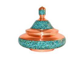 بشقاب پرنده بزرگ فیروزه کوبی