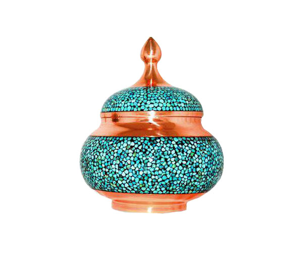 قندان بزرگ فیروزه کوبی