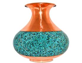 گلدان بولونی 30 سانتی متری فیروزه کوبی