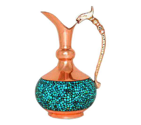 پارچ شلغمی 15 سانتی متری فیروزه کوبی