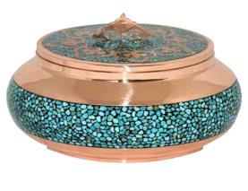 جعبه گرد 4 فیروزه کوبی