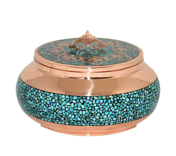 جعبه گرد 3 فیروزه کوبی