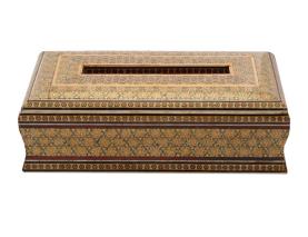 جای دستمال کاغذی  خاتم کاری