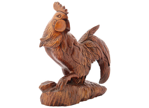 خروس کنده کاری شده چوبی