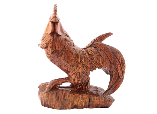 خروس کنده کاری شده چوبی