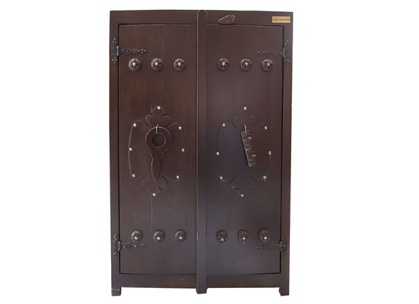 میز کنسول چوبی و آینه 