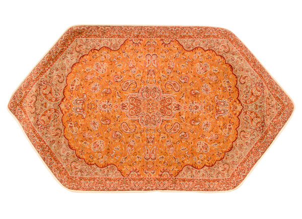 ترمه دوزی زمینه نارنجی